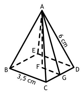 comment trouver la hauteur d une pyramide a base triangulaire